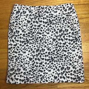 LOFT Animal Print Pencil Skirt